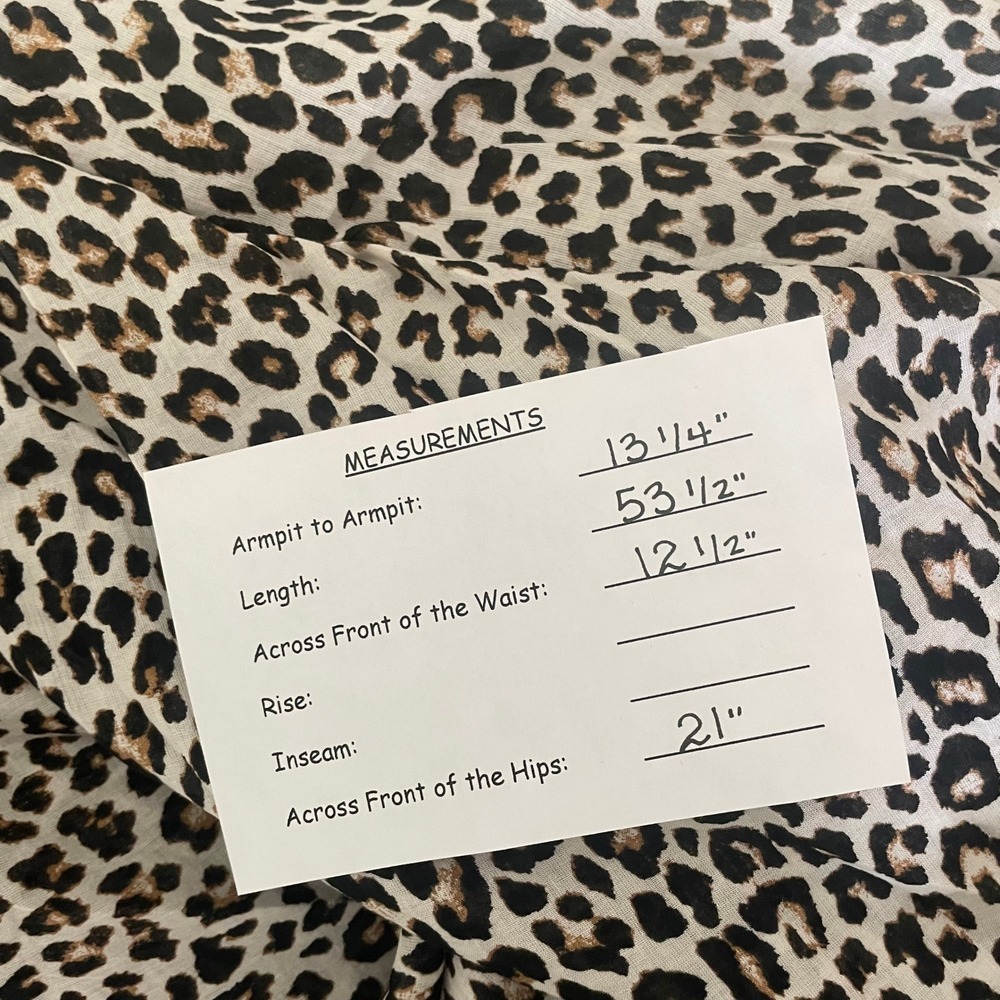 NWT!! J. CREW Smocked Maxi Dress Leopard Print Animal Ruffled Cotton Voile Small - Picture 15 of 15